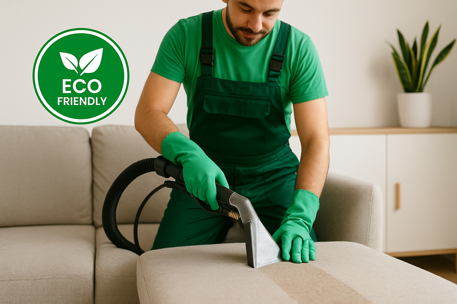 Eco-friendly upholstery cleaning — non-toxic biodegradable solutions